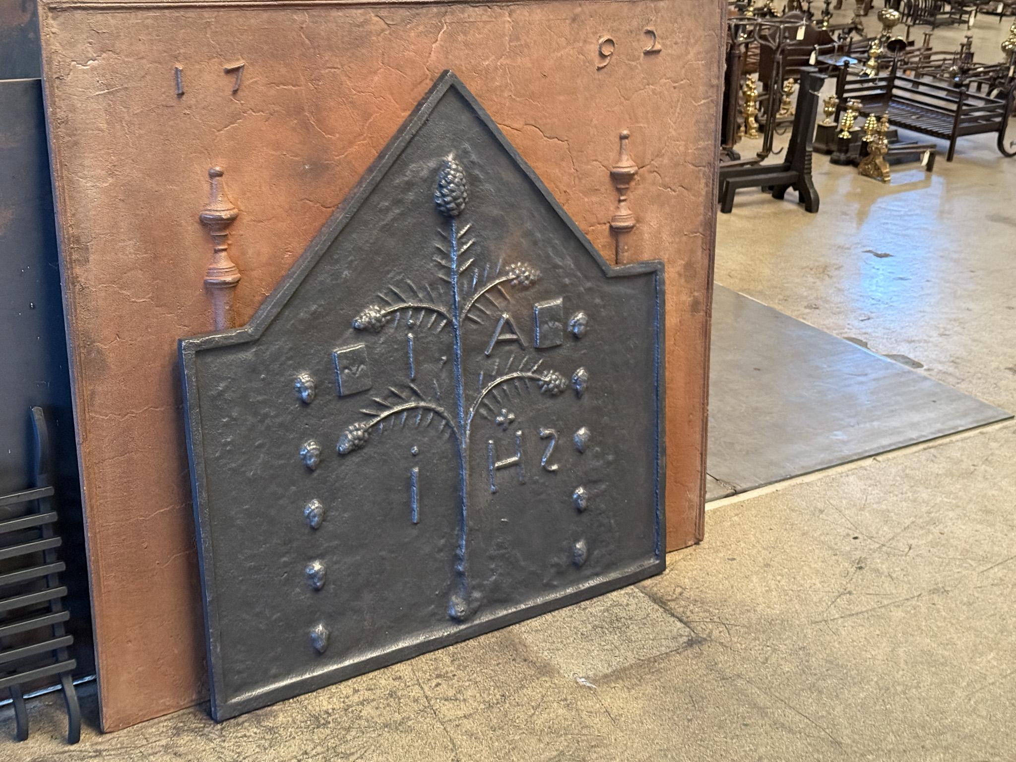 French Gothic Arms Fireback For Sale 3