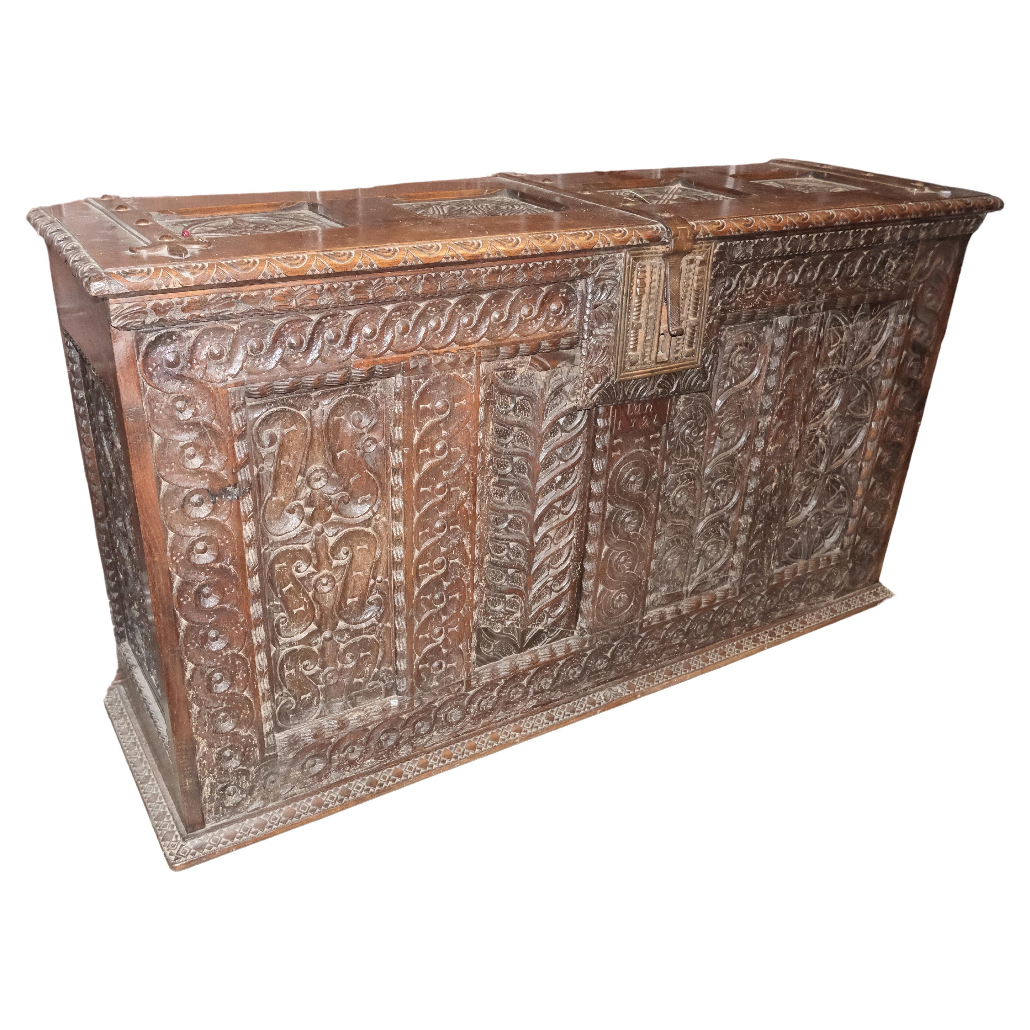 French Gothic country house coffer