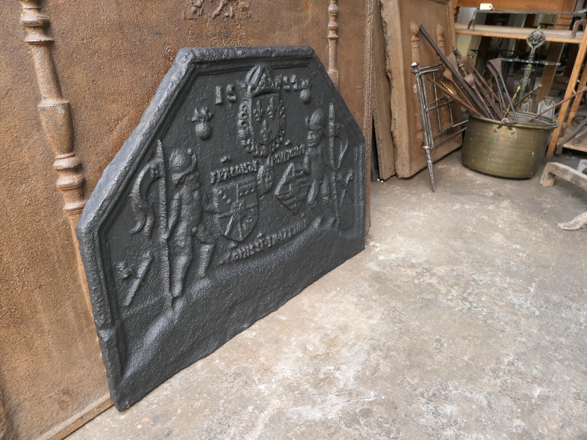 French Gothic Fireback, 16th Century 5