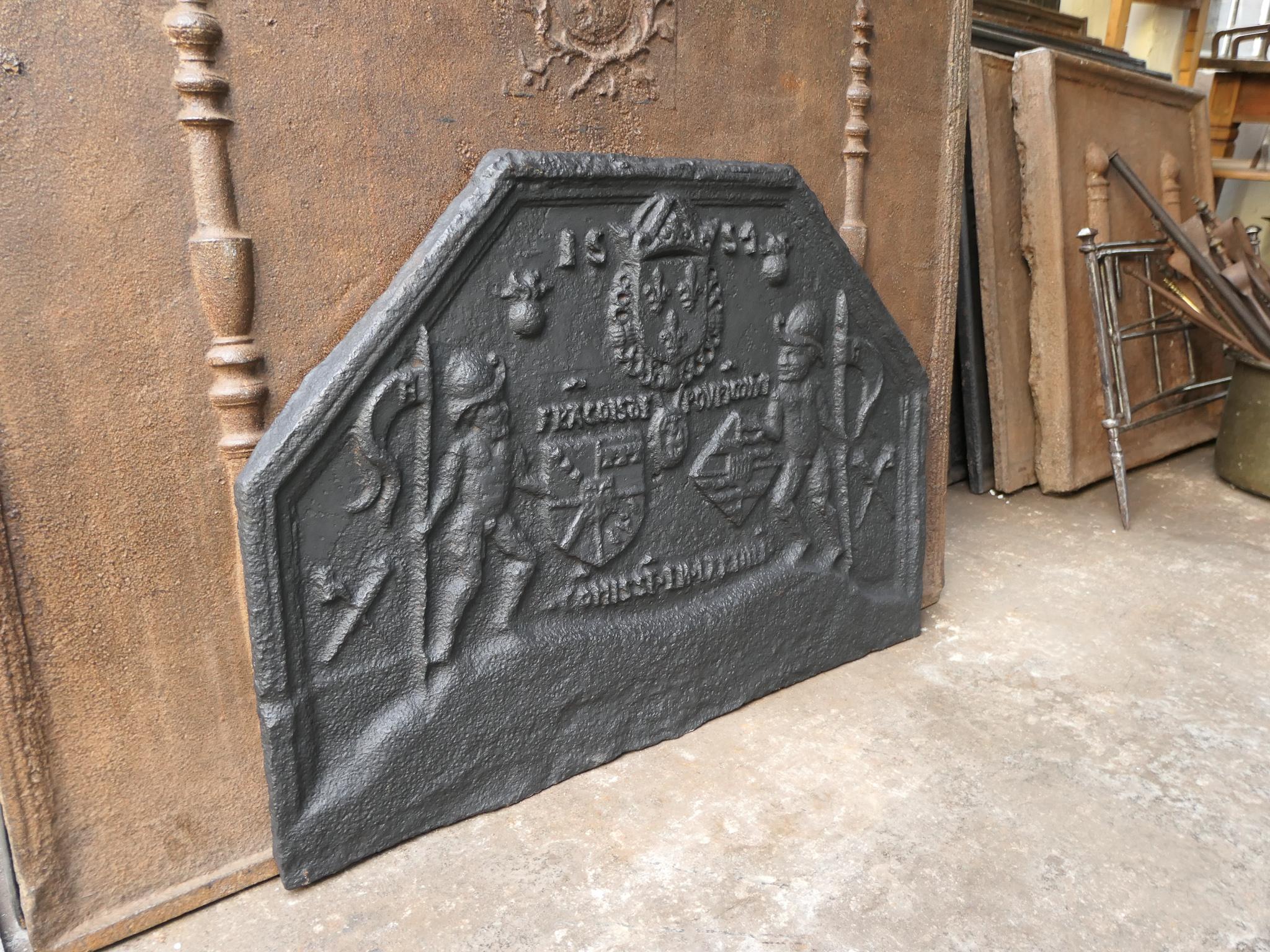French Gothic Fireback, 16th Century 6