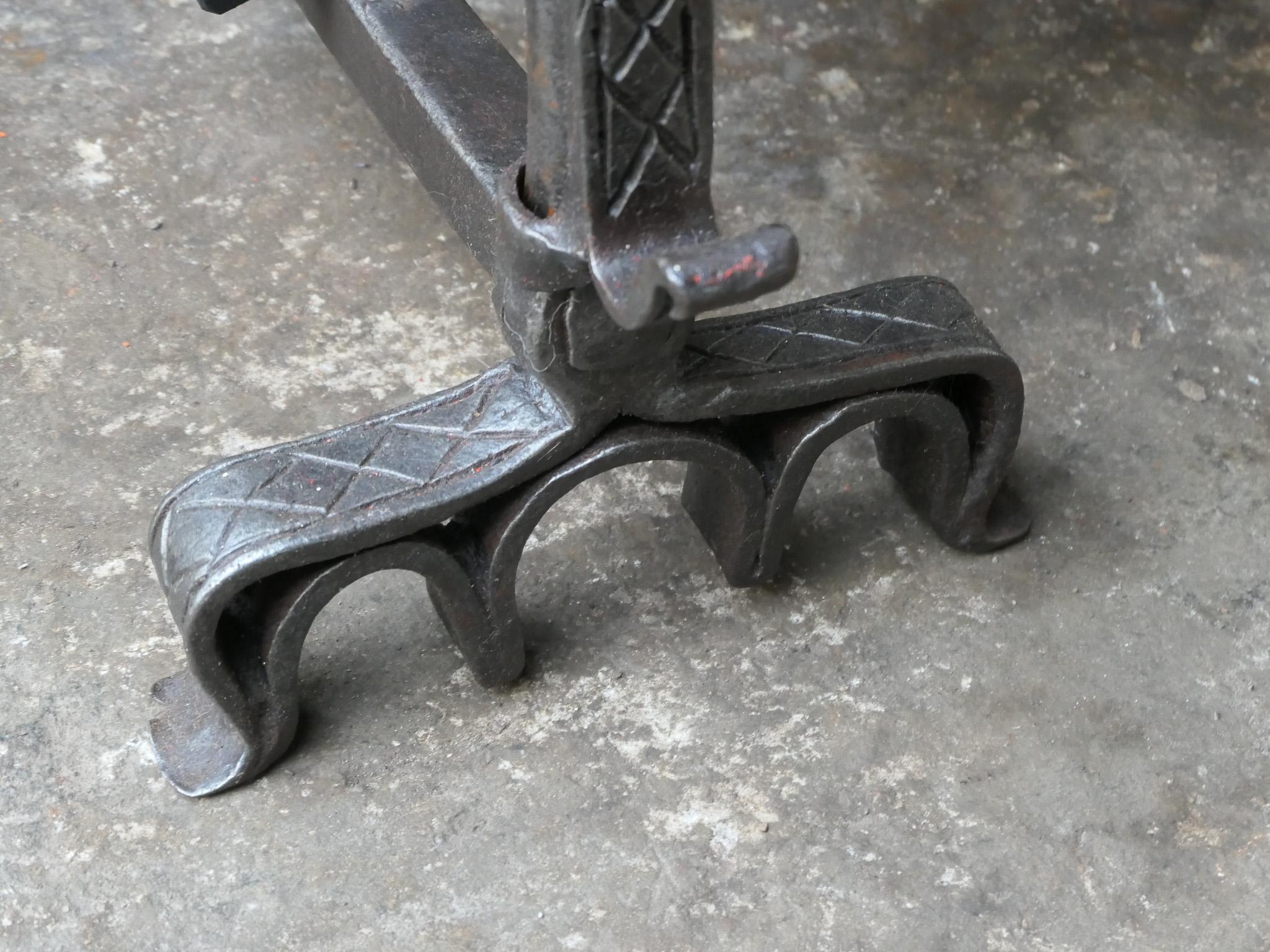 French Gothic Fireplace Grate or Fire Basket, 17th Century For Sale 11