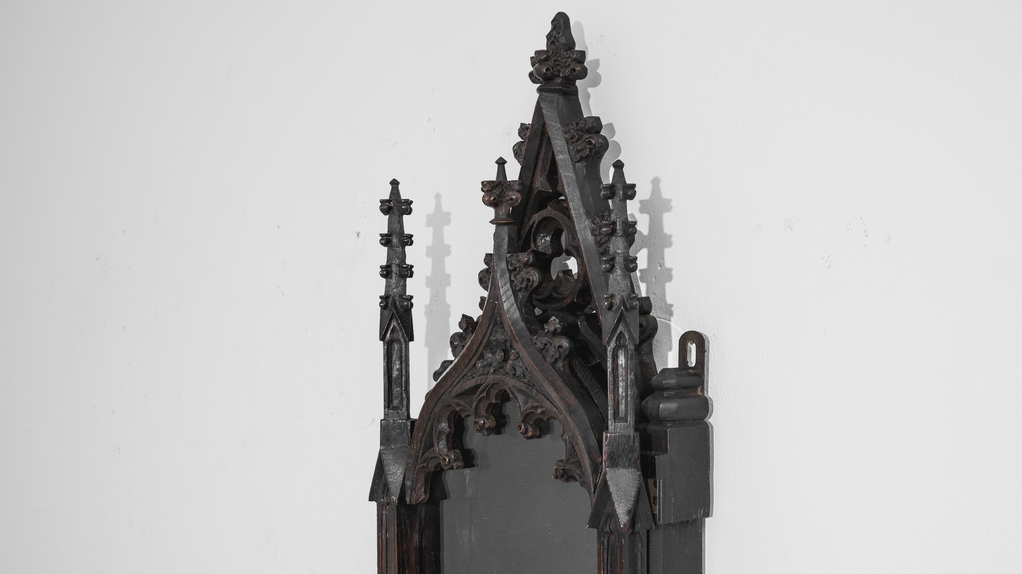 Wood French Gothic Revival Display Cabinet