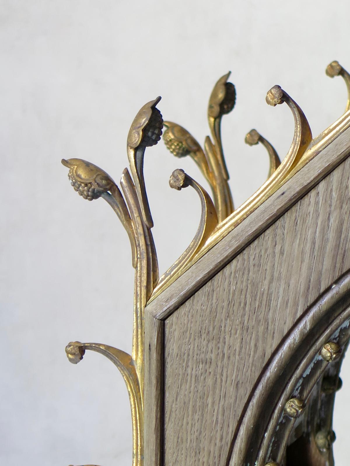 Brass French Gothic Revival Religious Artifact, circa 1880s For Sale