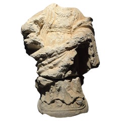 Scultura gotica francese in pietra - 14° secolo