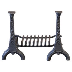 Rejilla para Chimenea Estilo Gótico Francés, Rejilla para Chimenea