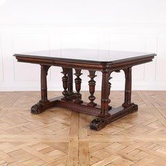 French Gothic Style Mahogany Dining Table