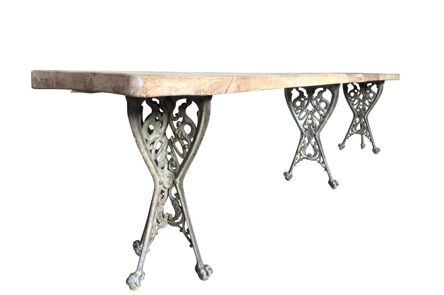 French Grand Scale Console Table 2