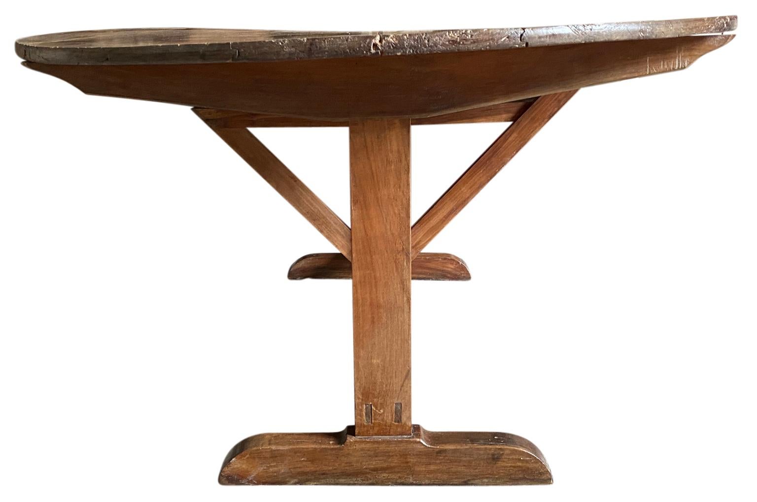 Walnut French Grand Scale Wine Tasting Table