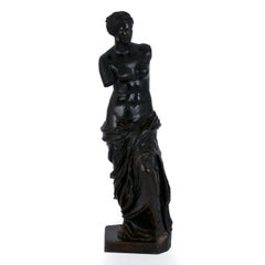 French Grand Tour Antique Bronze Sculpture "Venus de Milo" Delesalle et Cie