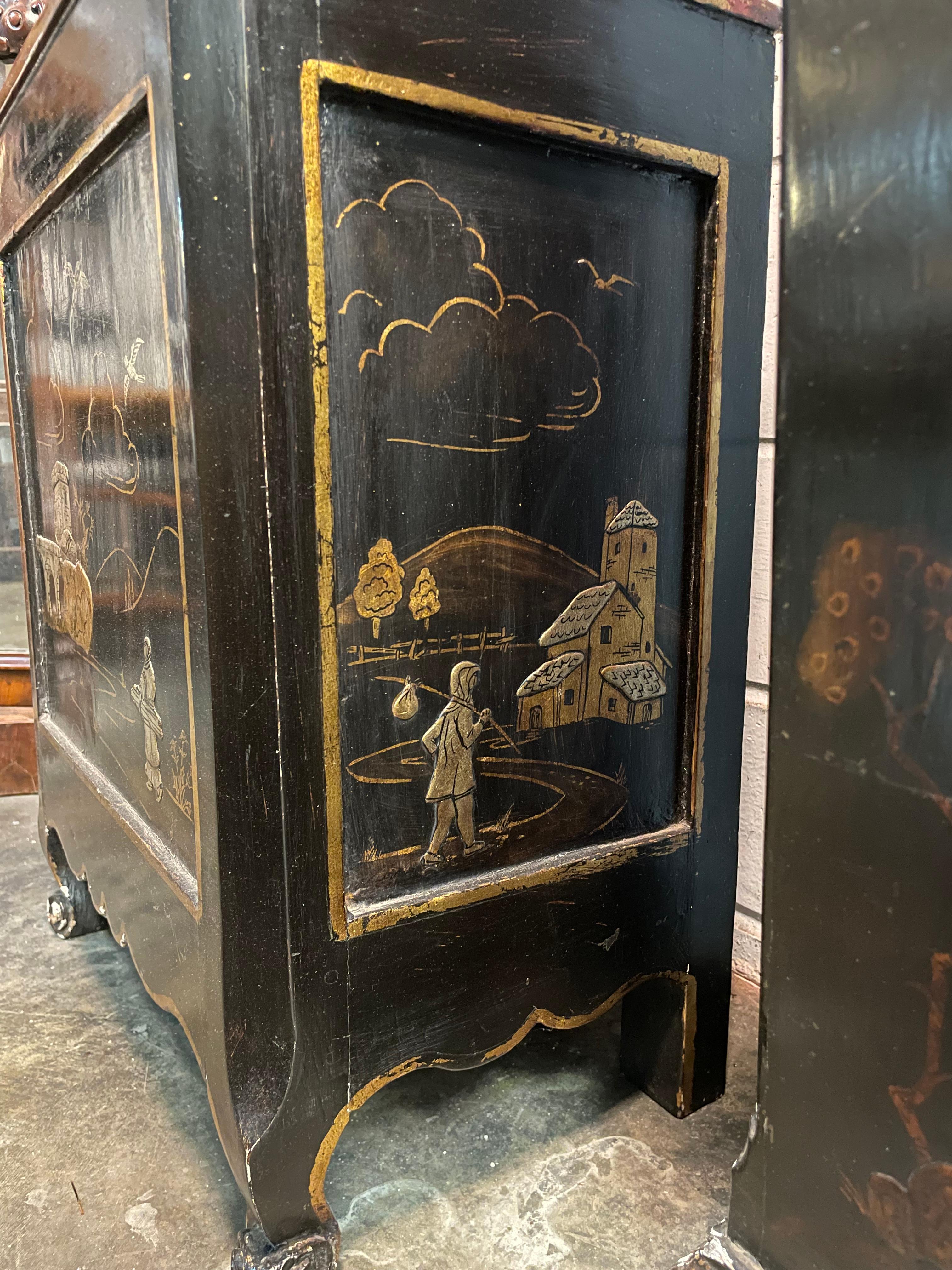 French Grandfather Tall Case Clock In Good Condition For Sale In Los Angeles, CA