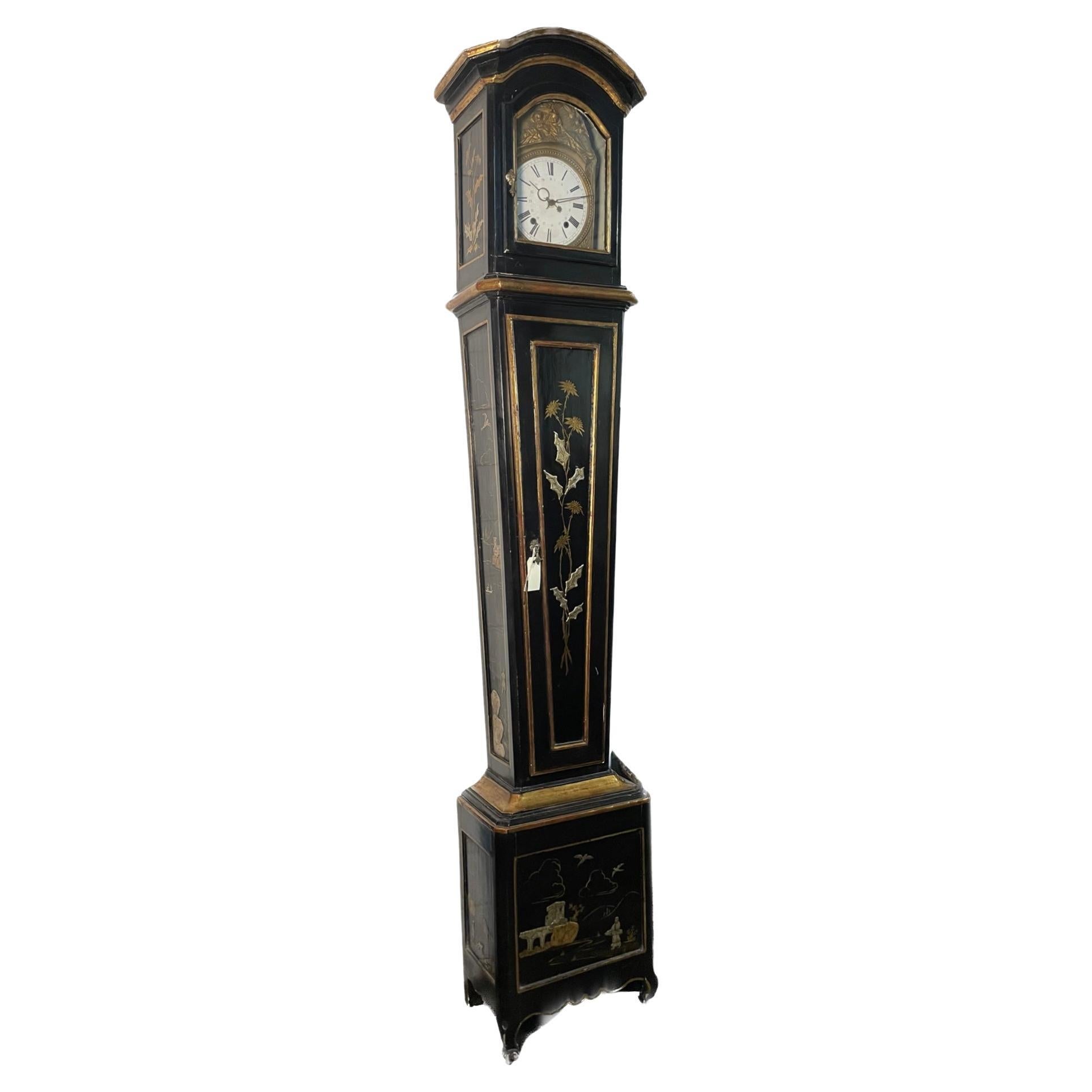 French Grandfather Tall Case Clock For Sale