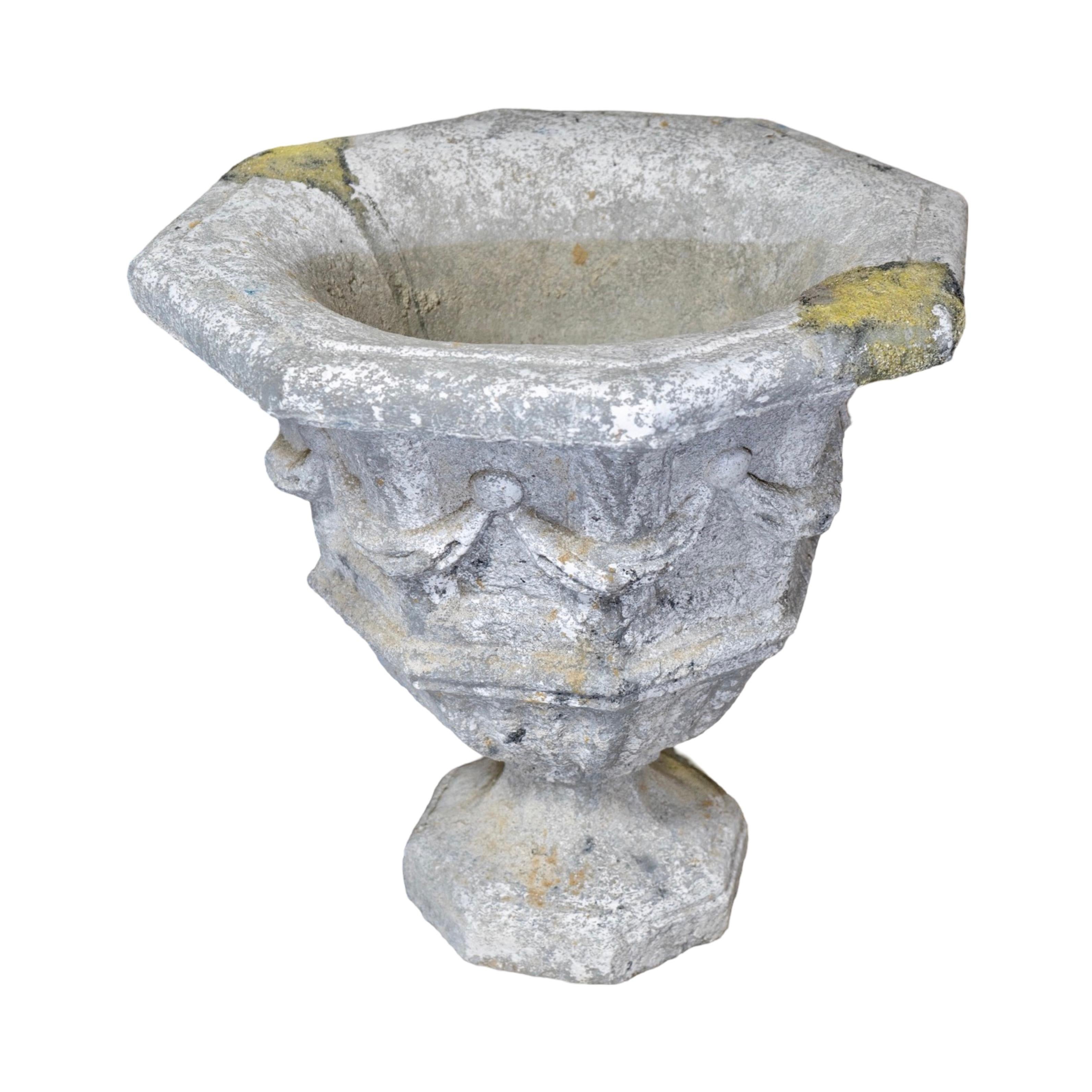 French Granite Composite Planter For Sale 2