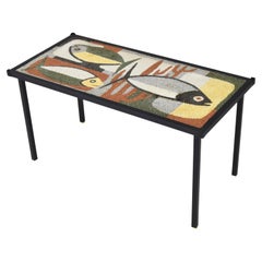 French Granite Mosaic Table Mid Century Modern 60s