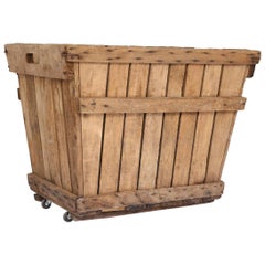 French Grape Crate on Casters