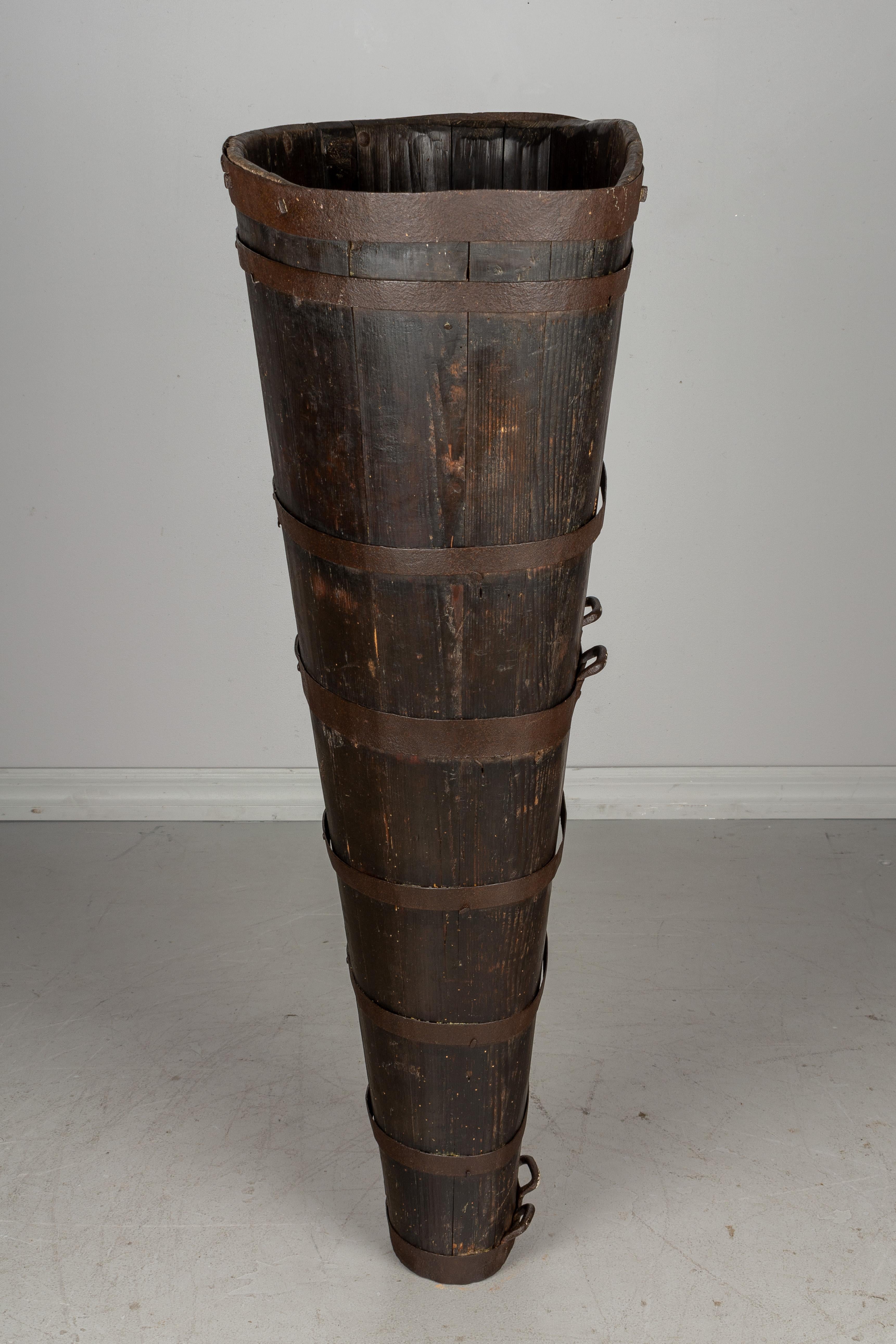 French Provincial French Grape Harvesting Barrel
