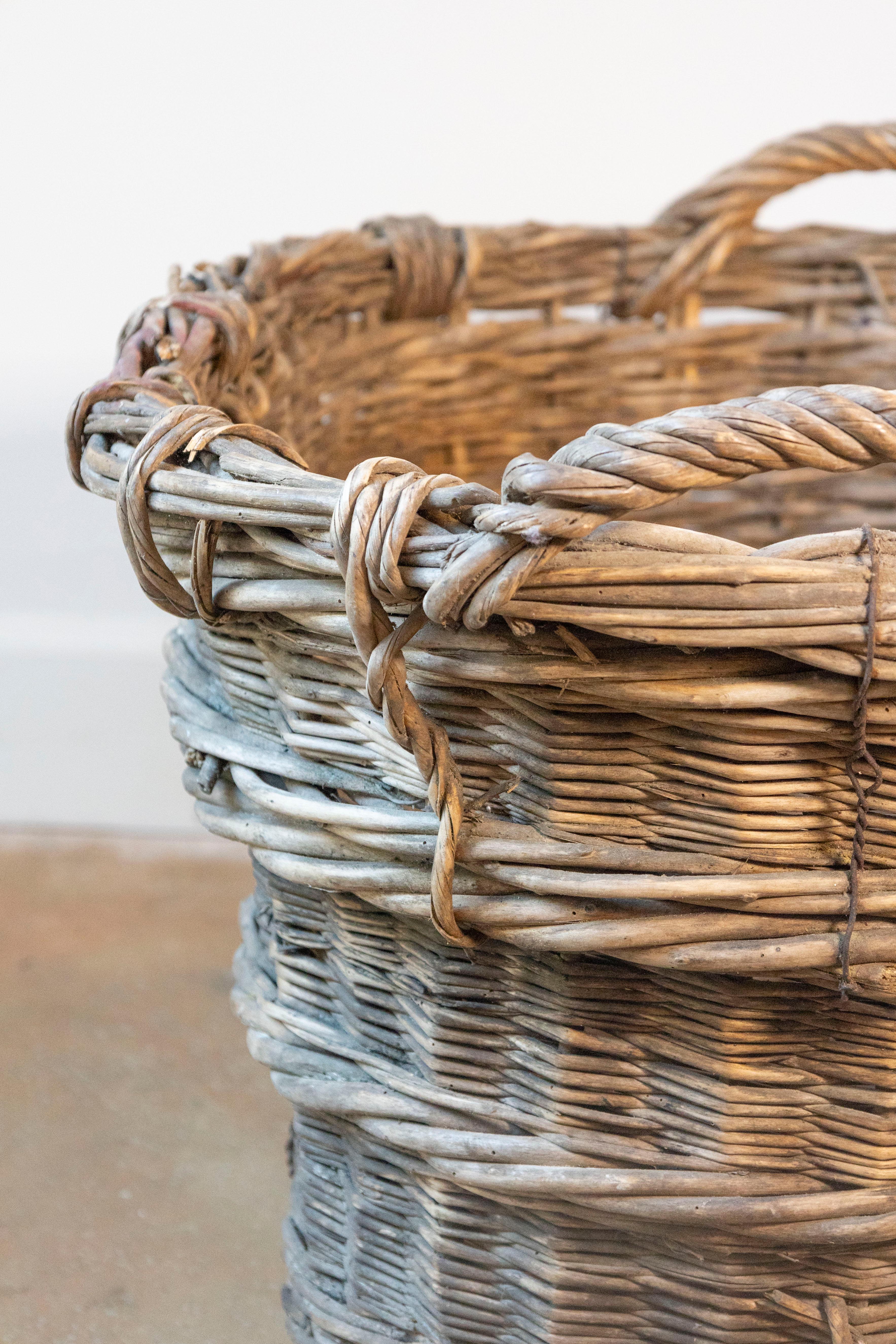 French Grape Harvesting Basket For Sale 3