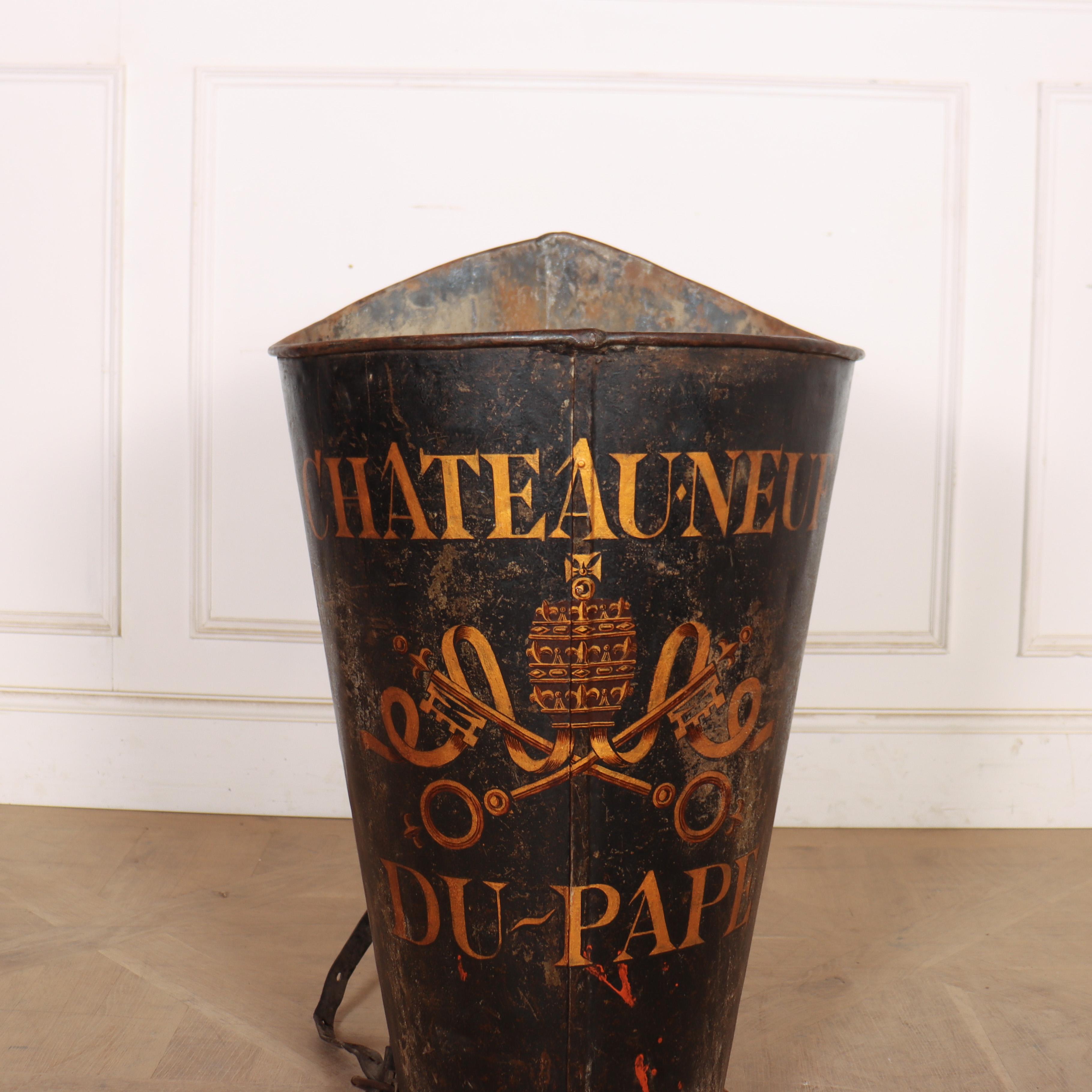 One of a pair of 19th century French grape picking hods / hottes with later paint decoration. 1900.


Code: 8969

Dimensions:
W: 20