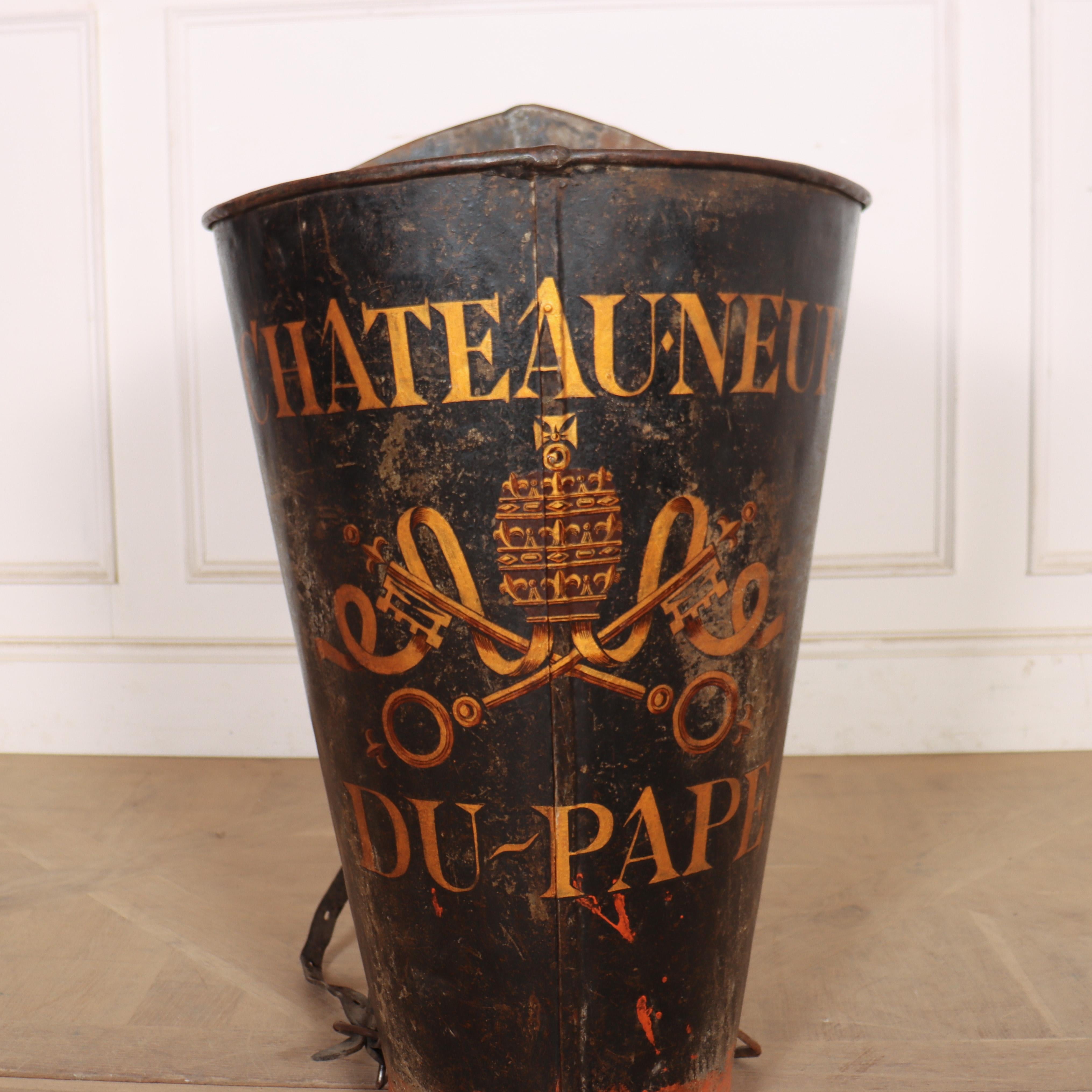 19th Century French Grape Hotte For Sale