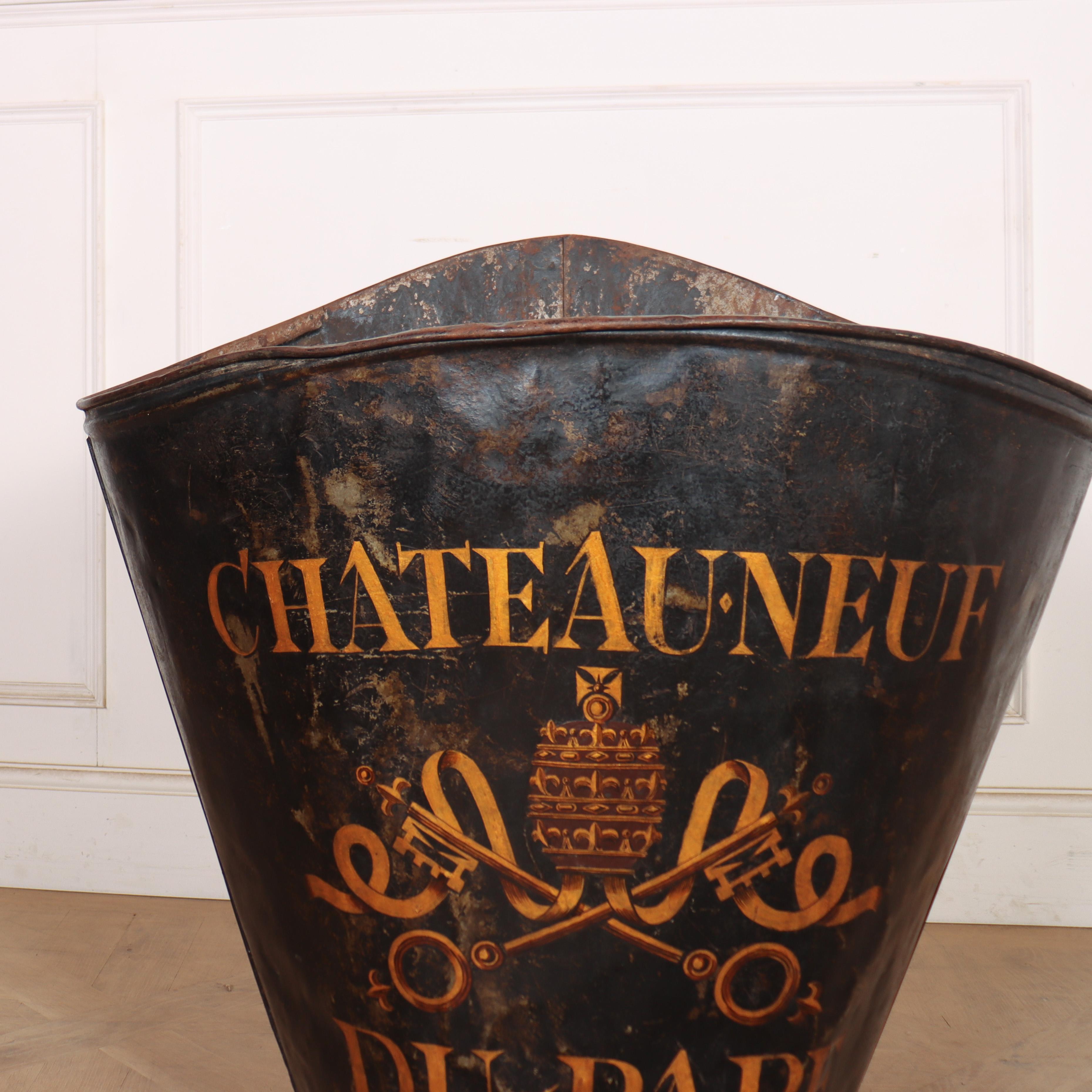 19th Century French Grape Hotte For Sale