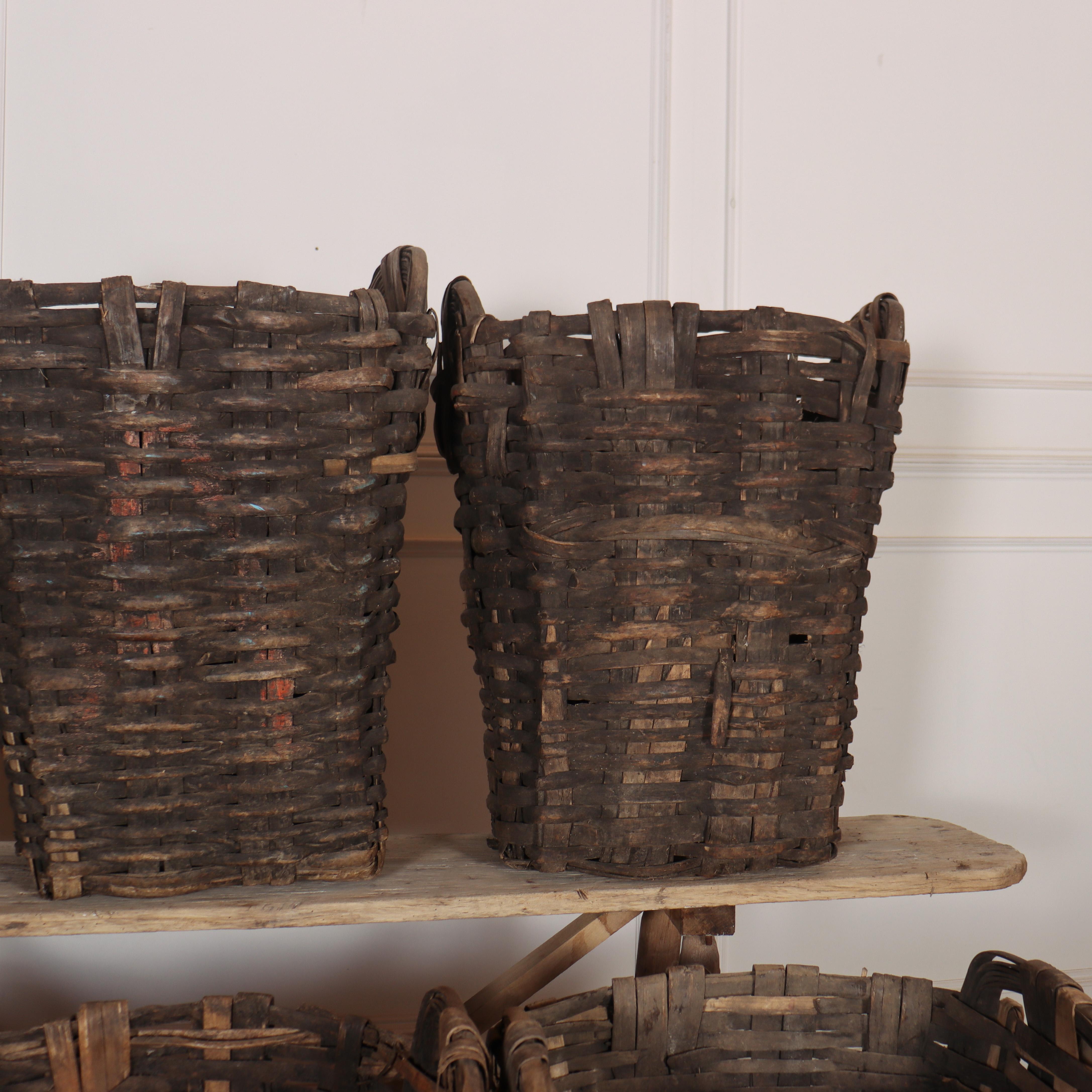 French Grape Picking Baskets In Good Condition For Sale In Leamington Spa, Warwickshire