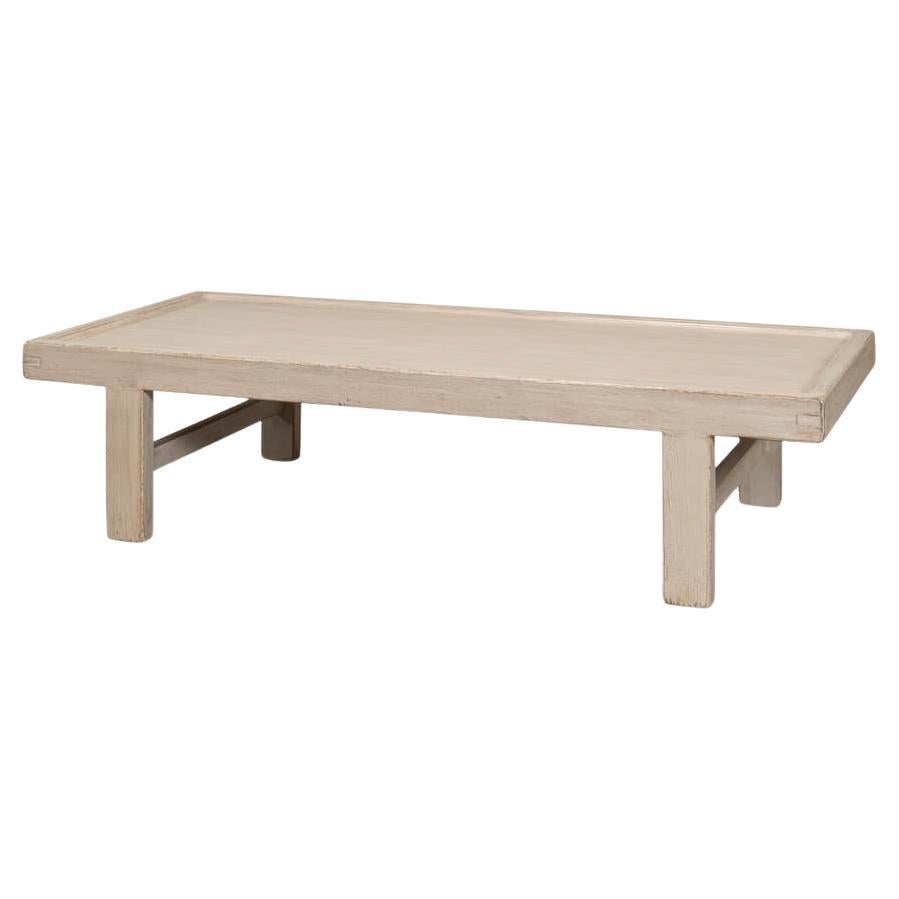 French Gray Farmhouse Coffee Table For Sale