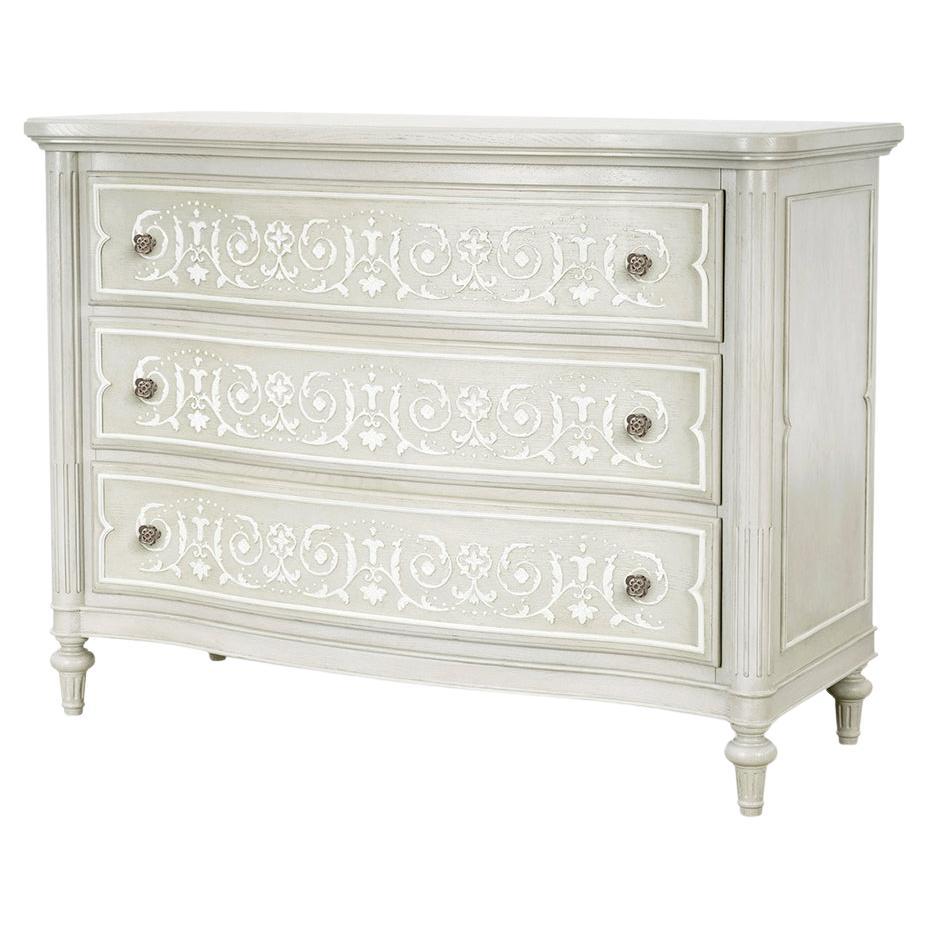 French Gray Painted Commode For Sale