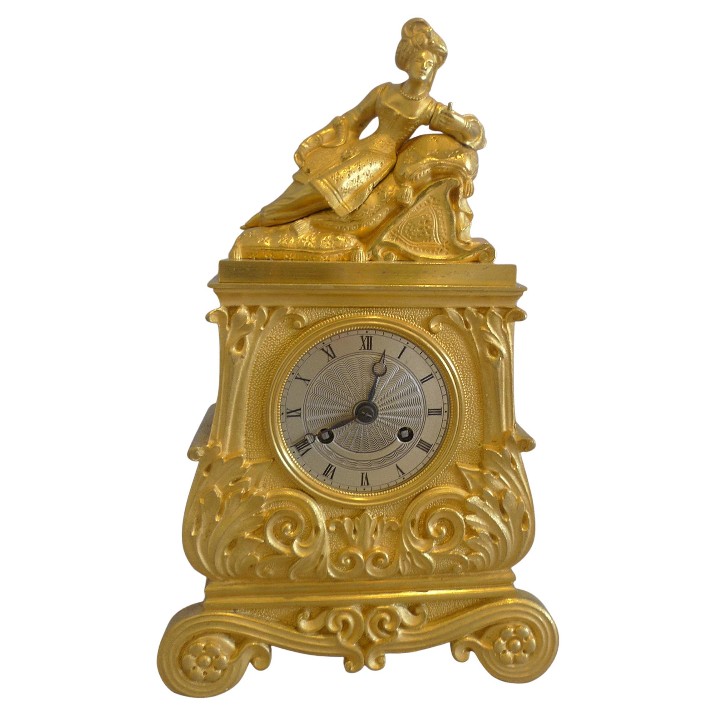 French Greek Revolutiom Ormolu Mantel Clock
