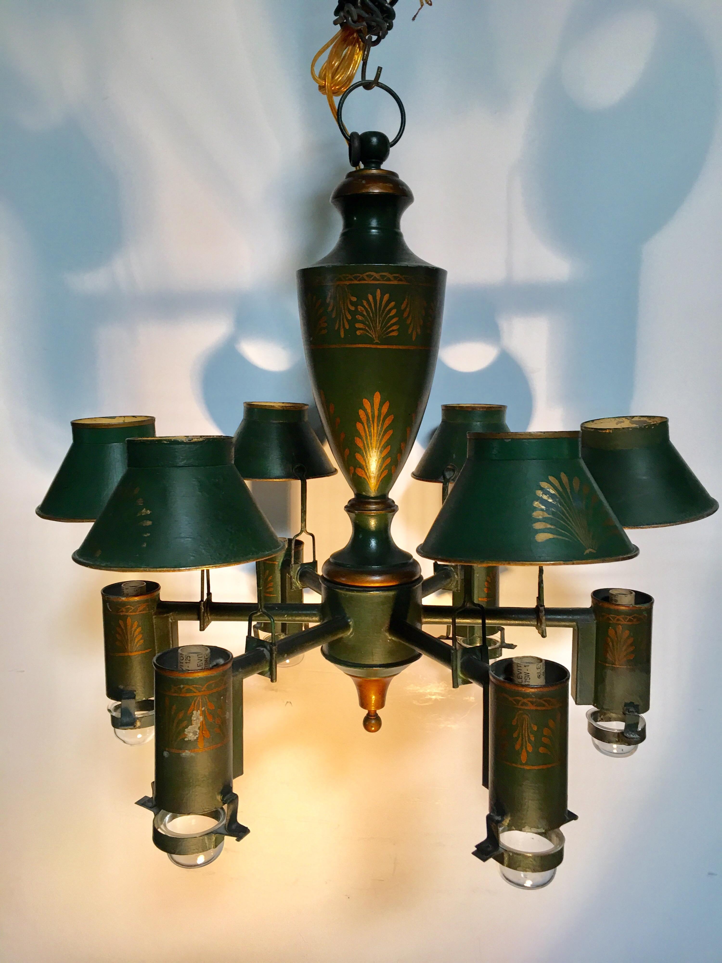 french tole chandelier