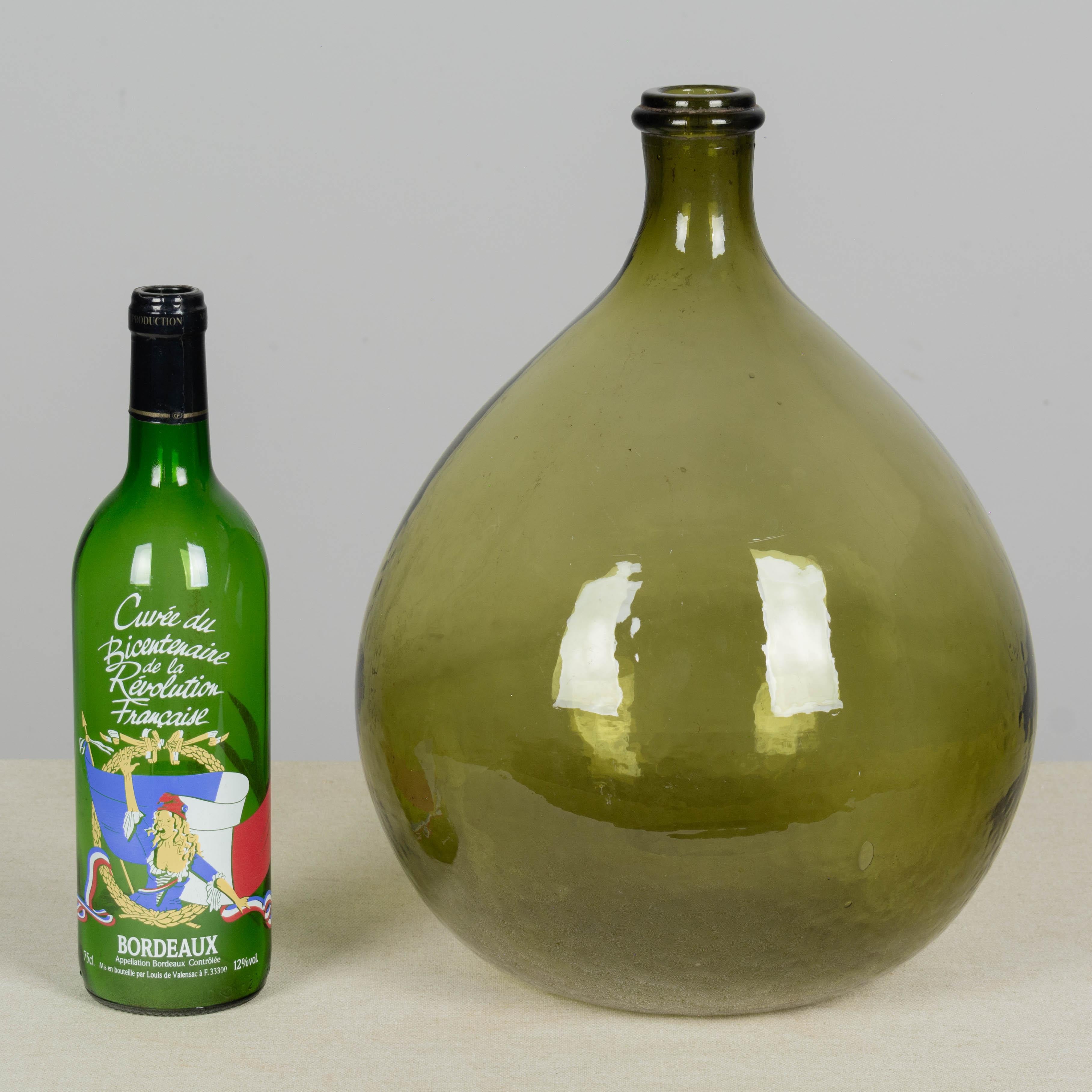 damigiana vetro verde