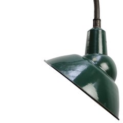 French Green Enamel Street Wall Lights by Sammode France