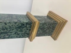French Green Marble Obelisk with Bronze Mounts