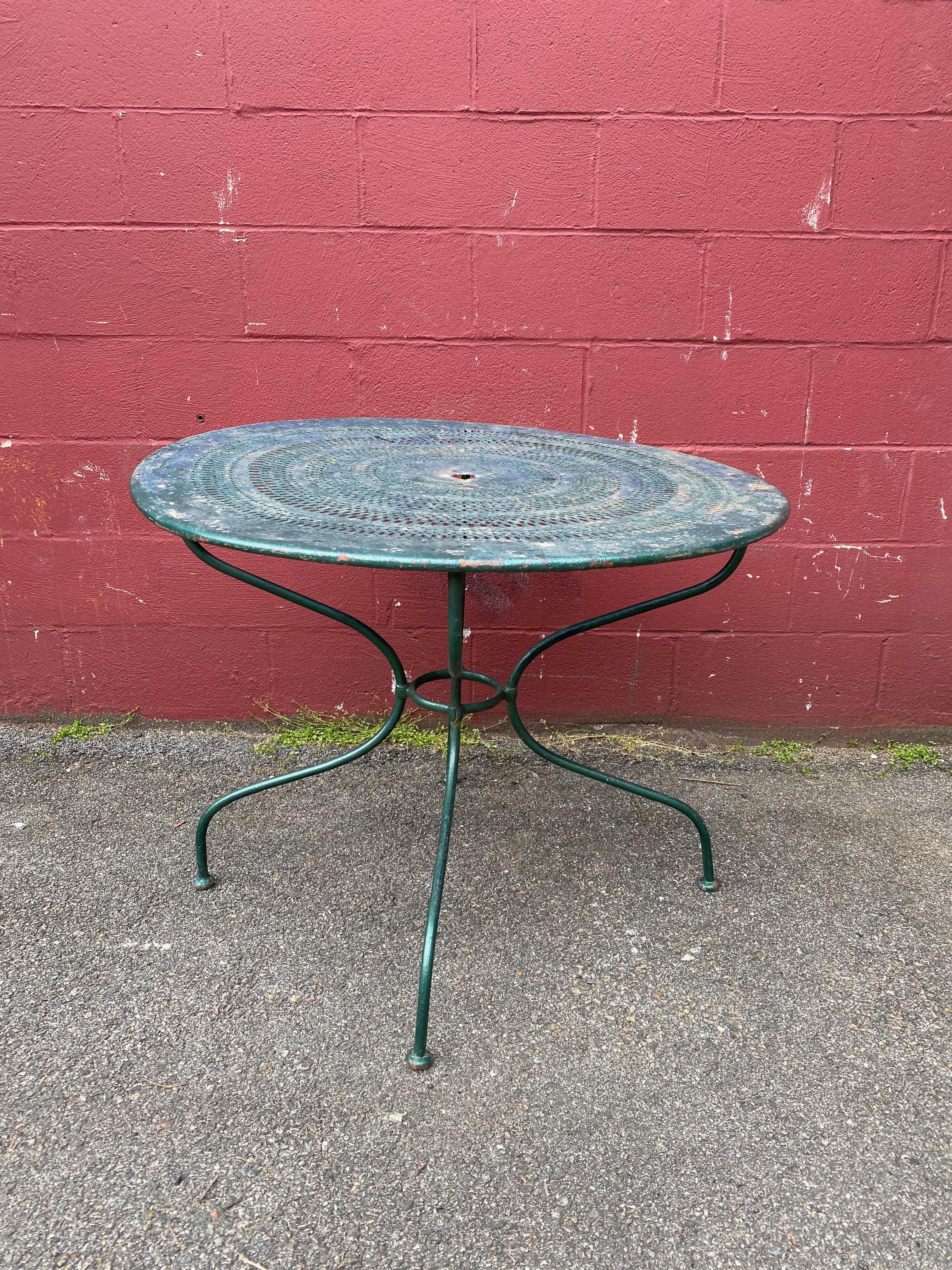 French Green Painted Garden Table 7