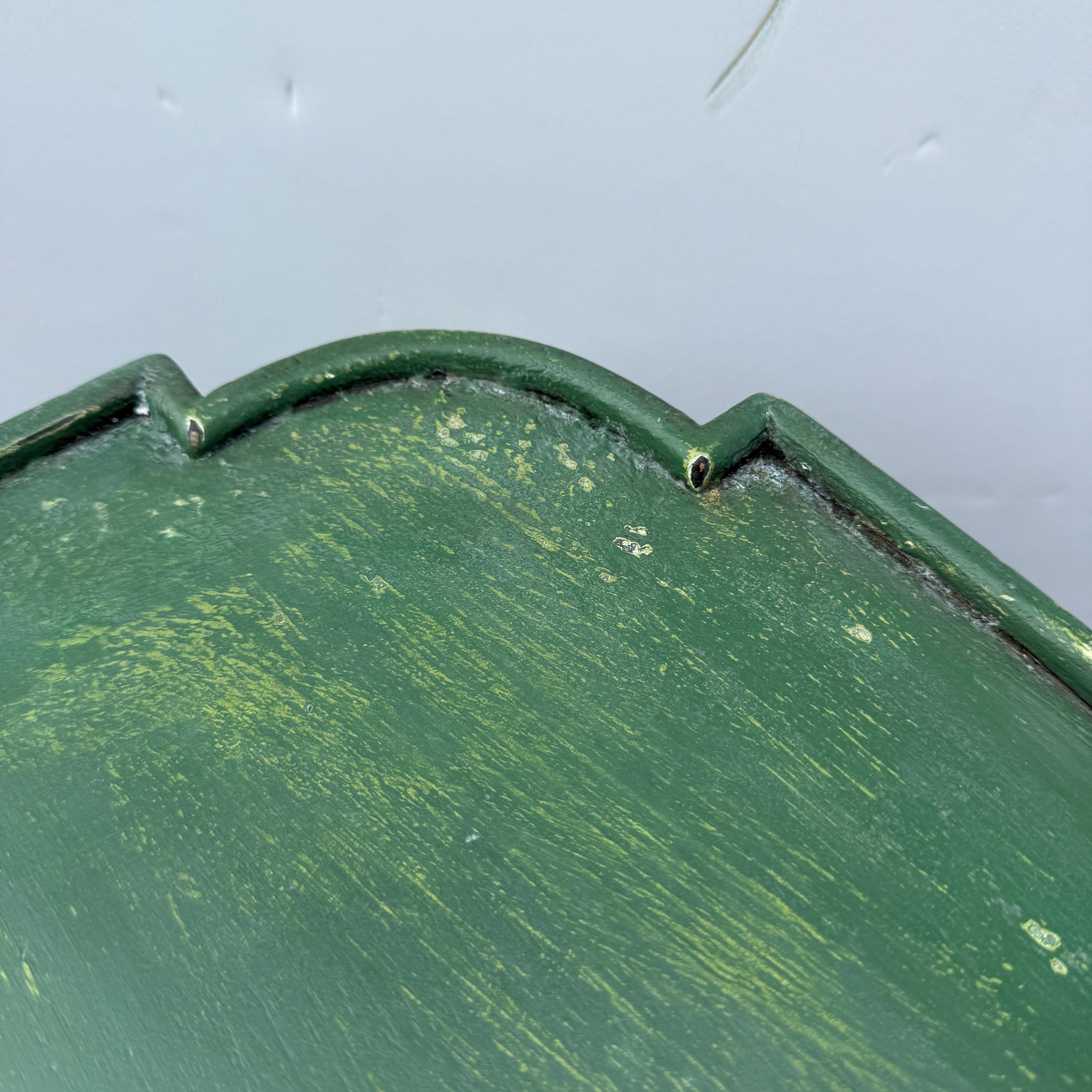 French Green Painted Rectangular Hall Side Foyer Table In Good Condition For Sale In Haddonfield, NJ