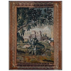 Arazzo francese Greenery Aubusson 18° secolo - 2m67Hx1m97L - N° 1386