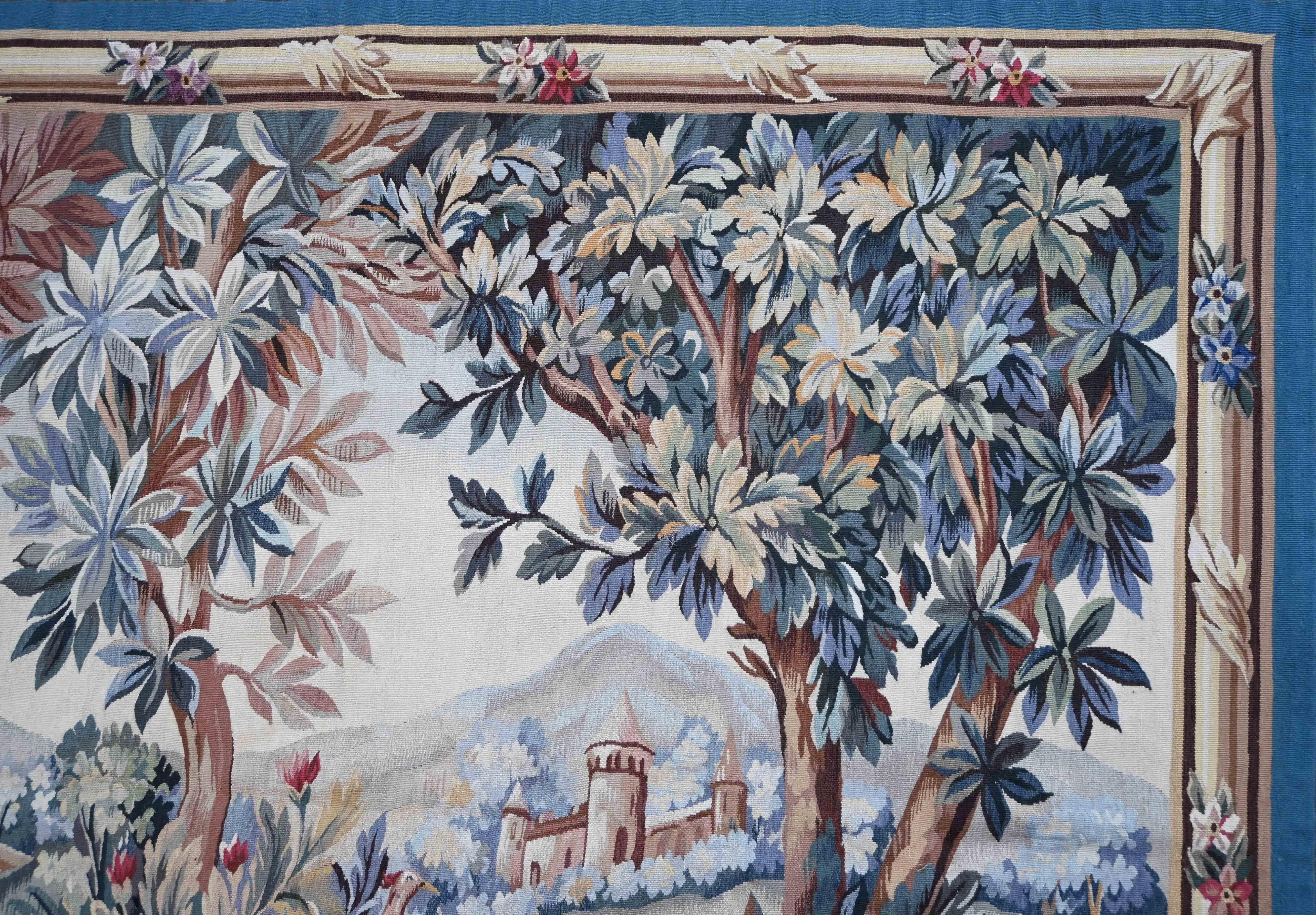 French Greenery Tapestry Aubusson Manufactury 19th century - N° 1630 ...