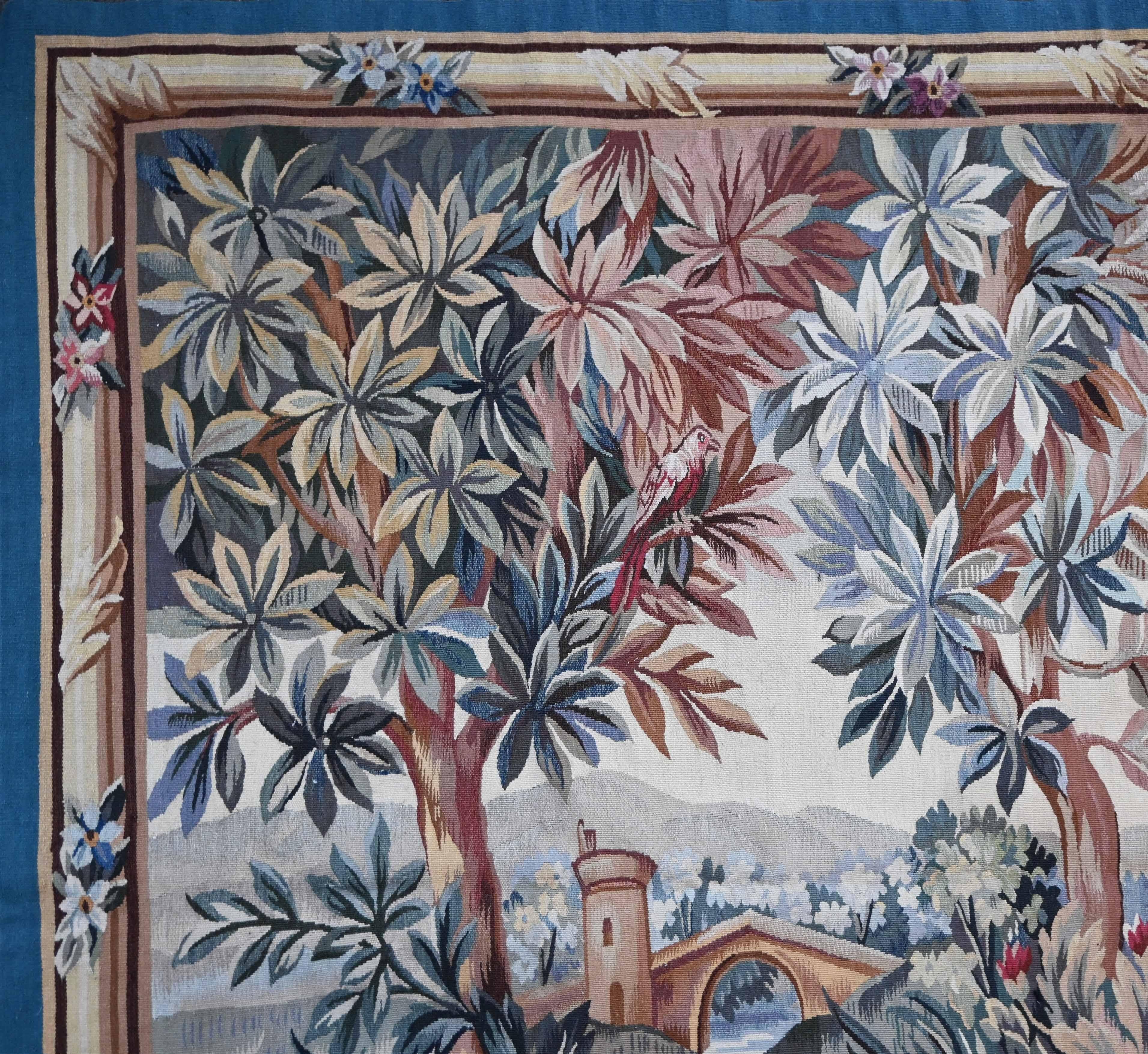 French Greenery Tapestry Aubusson Manufactury 19th century - N° 1630 ...