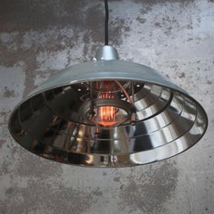 French Grey Blue Metal Chrome Mirror Medical Pedant Lights