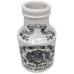 French Grey Poupon Mustard Jar