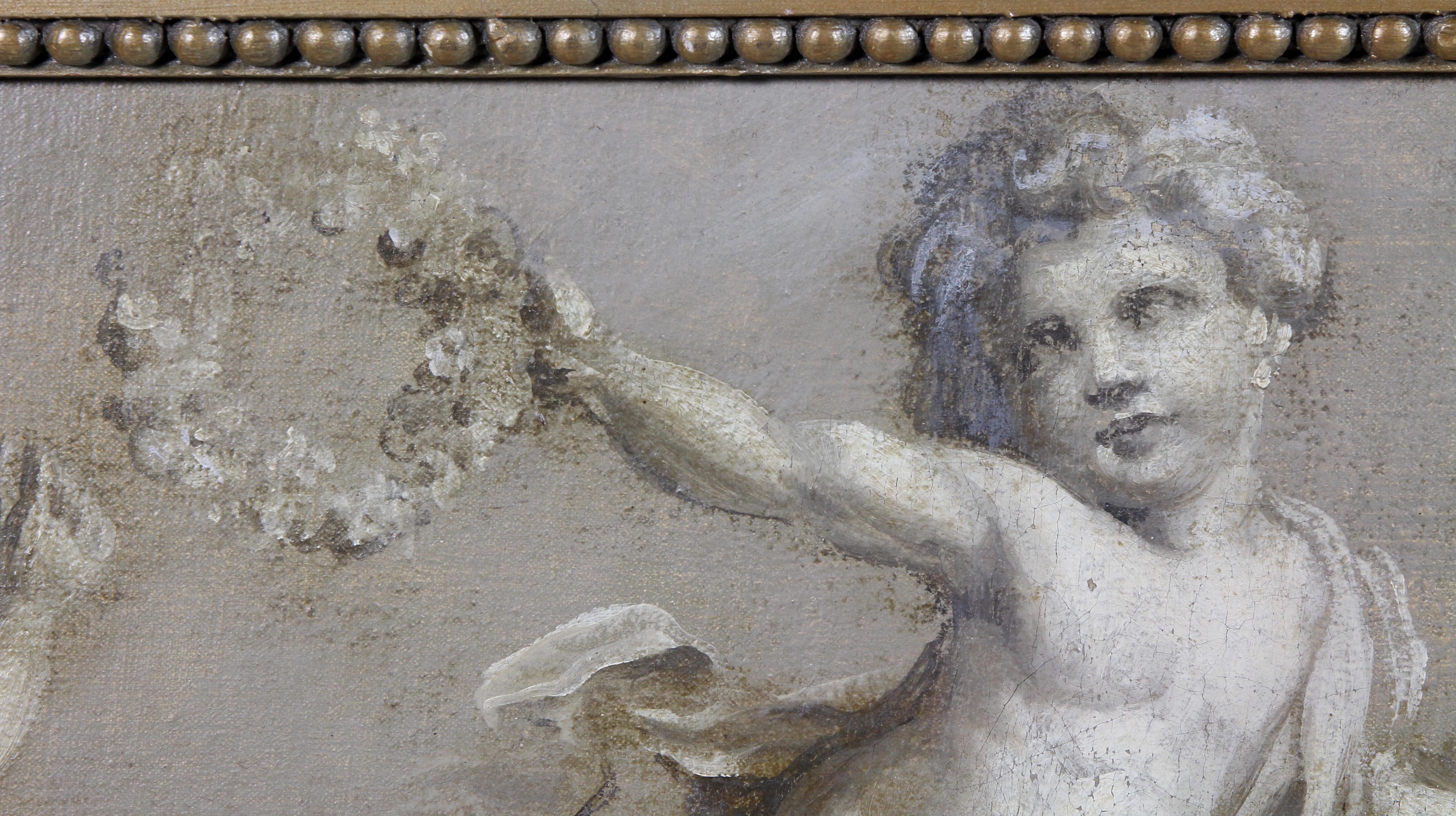 grisaille putto