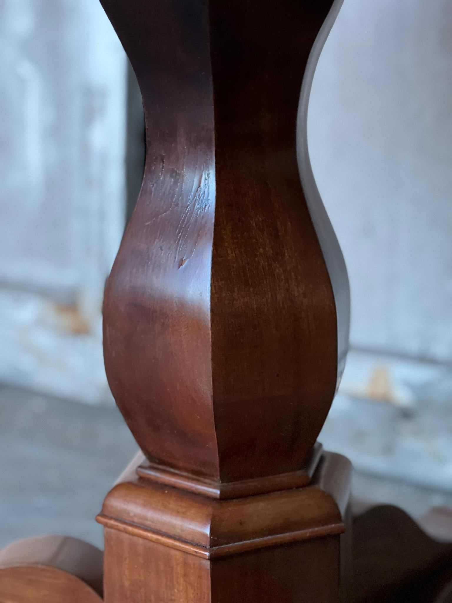 French, Gueridon Centre Table with Rouge Marble Top 4