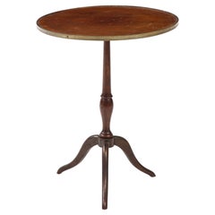 French, Gueridon Round Pedestal Side Table, 1940s
