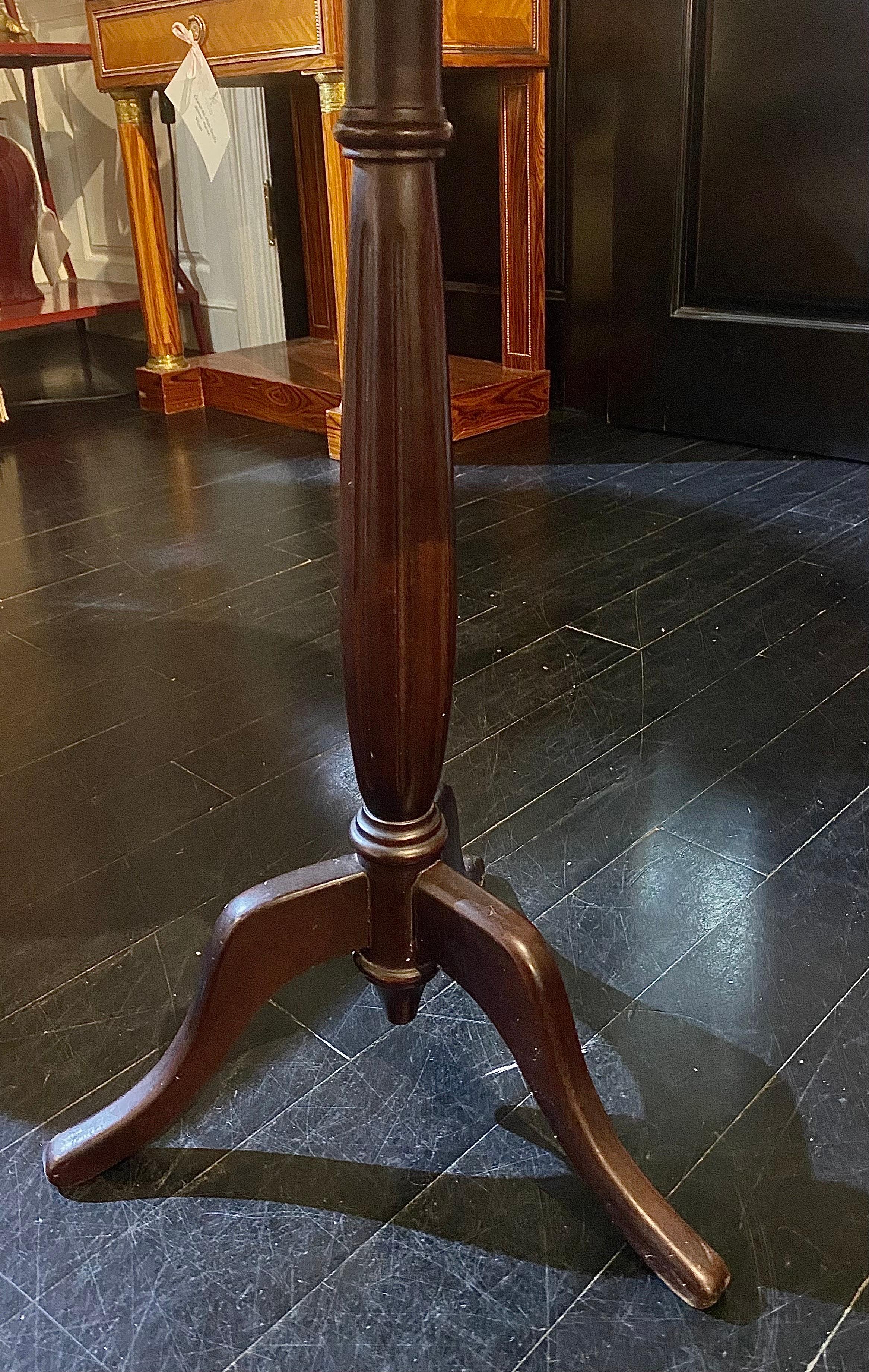 French Guéridon Side Table with Marble Top For Sale 8