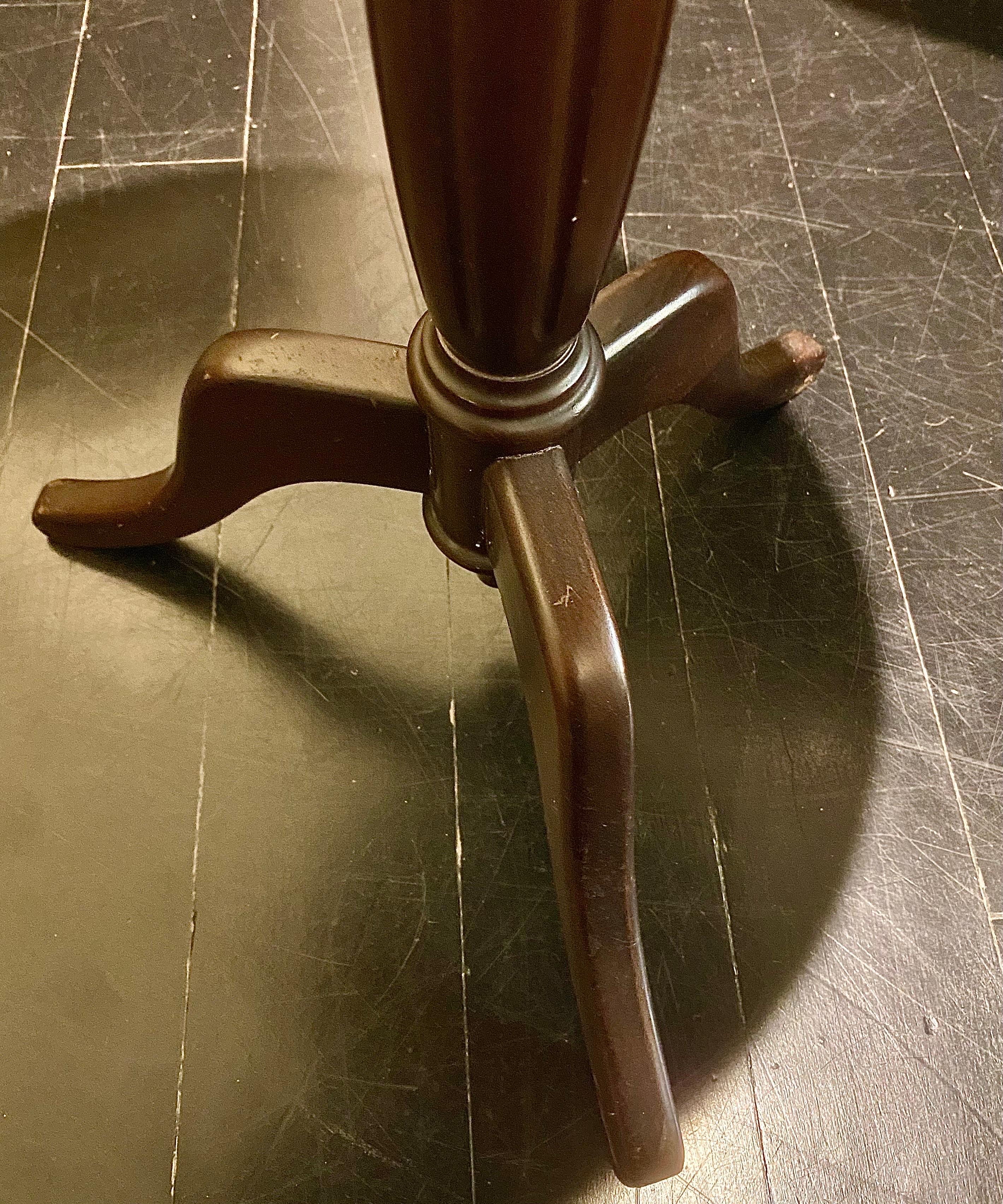 French Guéridon Side Table with Marble Top For Sale 9
