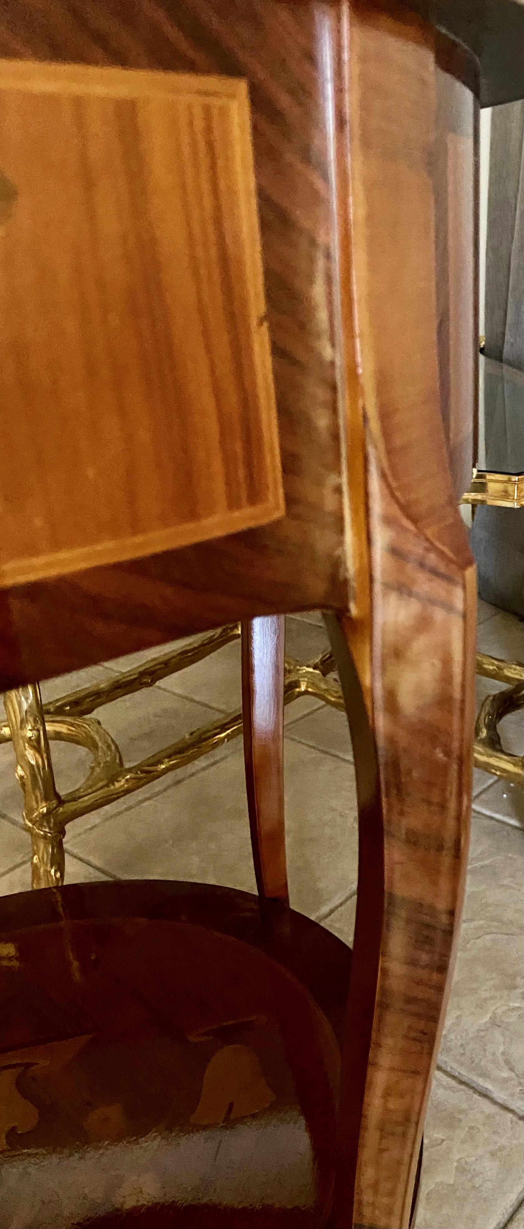 French Gueridon Style Inlaid Side Table For Sale 12