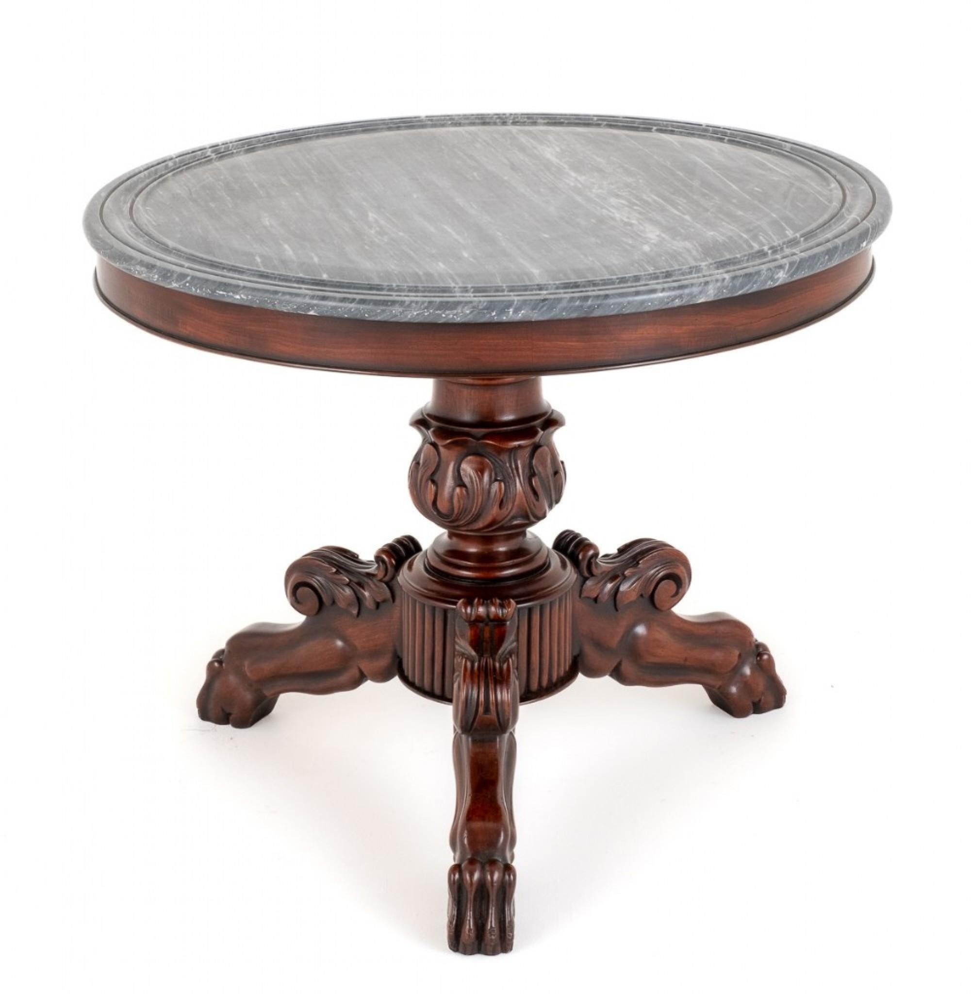 French Gueridon Table Mahogany Side Tables For Sale 2