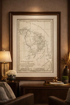 French Guiana & Suriname – Rigobert Bonne’s Colonial Map of the Guianas, c.1780