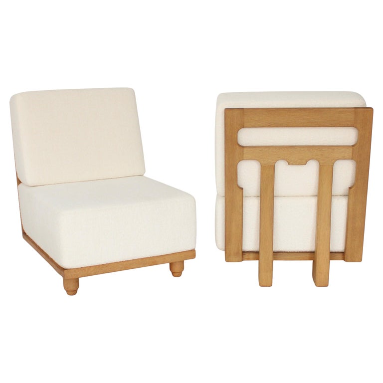 Guillerme et Chambron for Votre Maison Elmyre Lounge Chairs, ca. 1960, offered by Pavilion Antiques