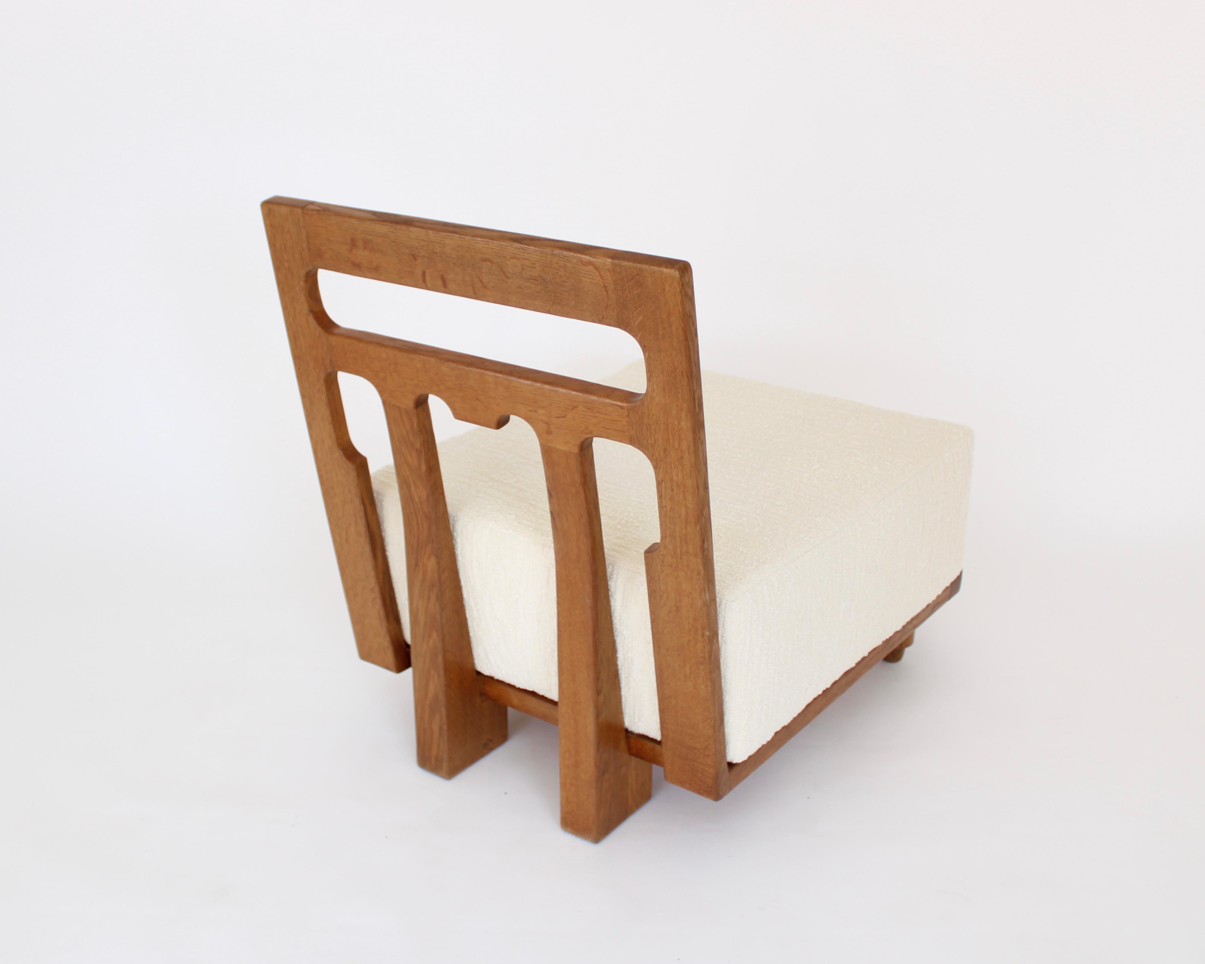 French Guillerme Et Chambron Votre Maison Pair of Lounge Chairs Model Elmyre 3