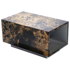 French Guy Lefevre for Ligne Roset Laquer End Table, 1970s
