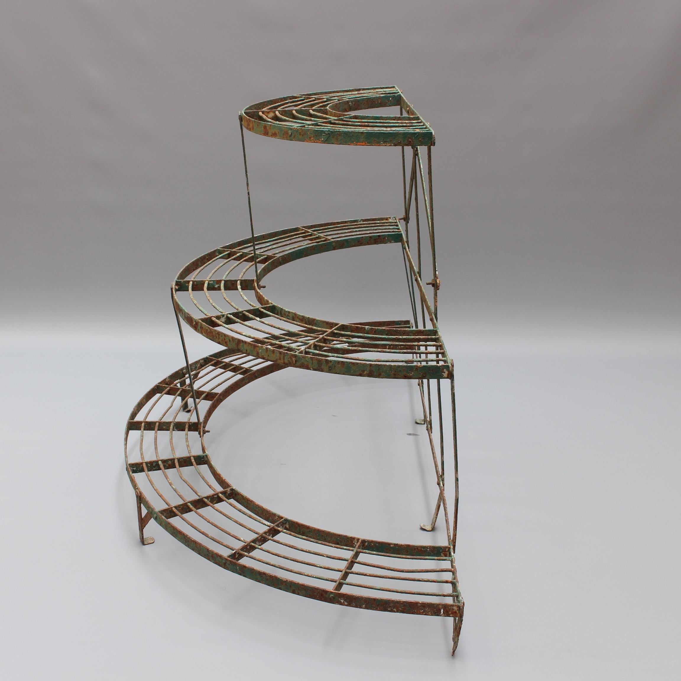 French Half-Moon Plant Stand, circa 1900-1920 In Fair Condition In London, GB